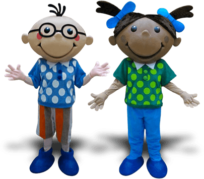BOY AND GIRL MASCOTS
