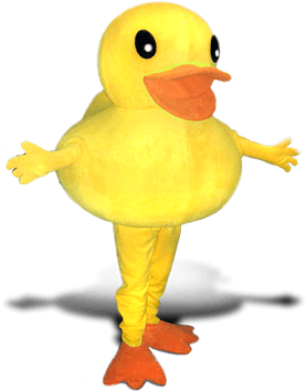 BATH DUCK MASCOT COSTUME