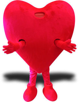 HEART MASCOT COSTUME