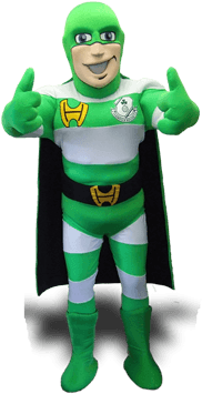 SUPERHERO MASCOT COSTUME