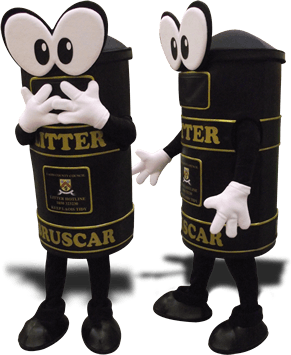 WHEELIE BIN MASCOT COSTUME